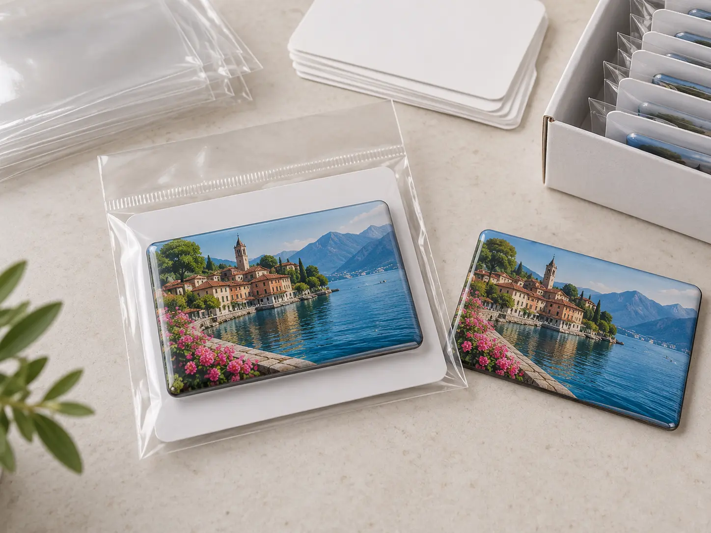 Standard individual packaging for custom magnetic products
