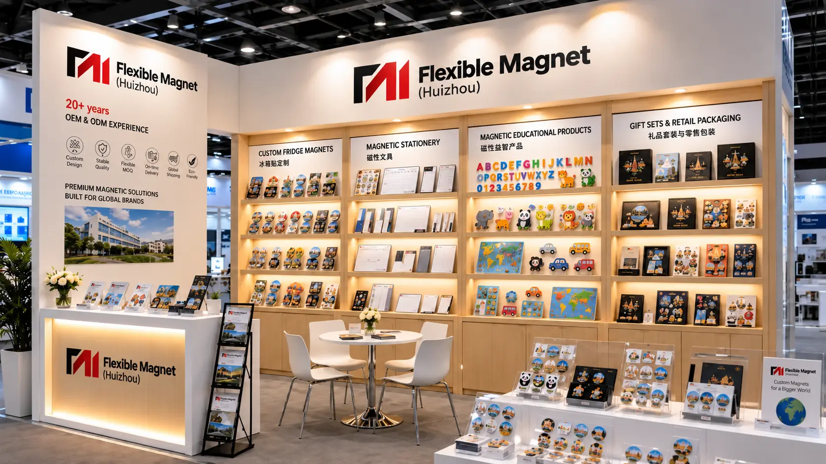 Flexible Magnet exhibition booth at the Canton Fair in Guangzhou