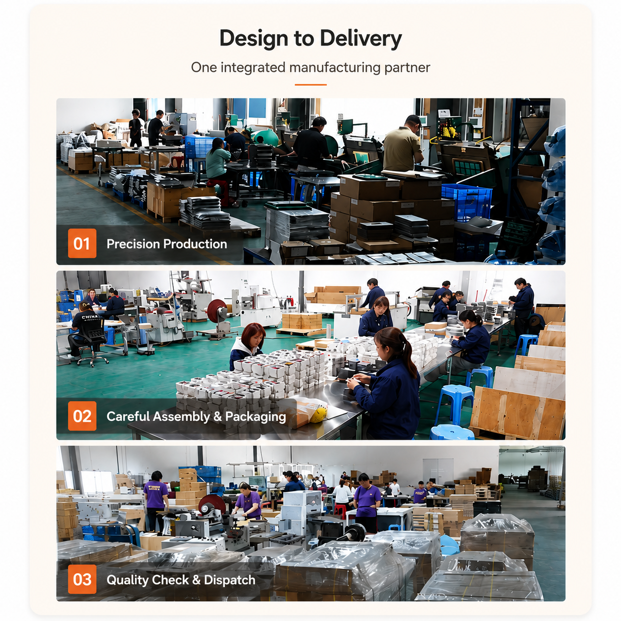 Design to Delivery - One integrated manufacturing partner
