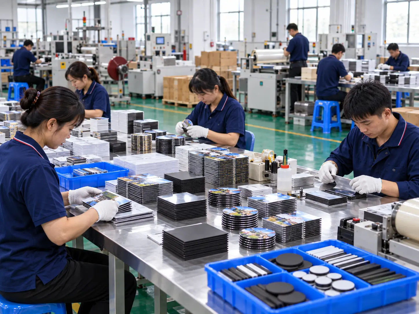 Assembly and lamination equipment for magnetic products
