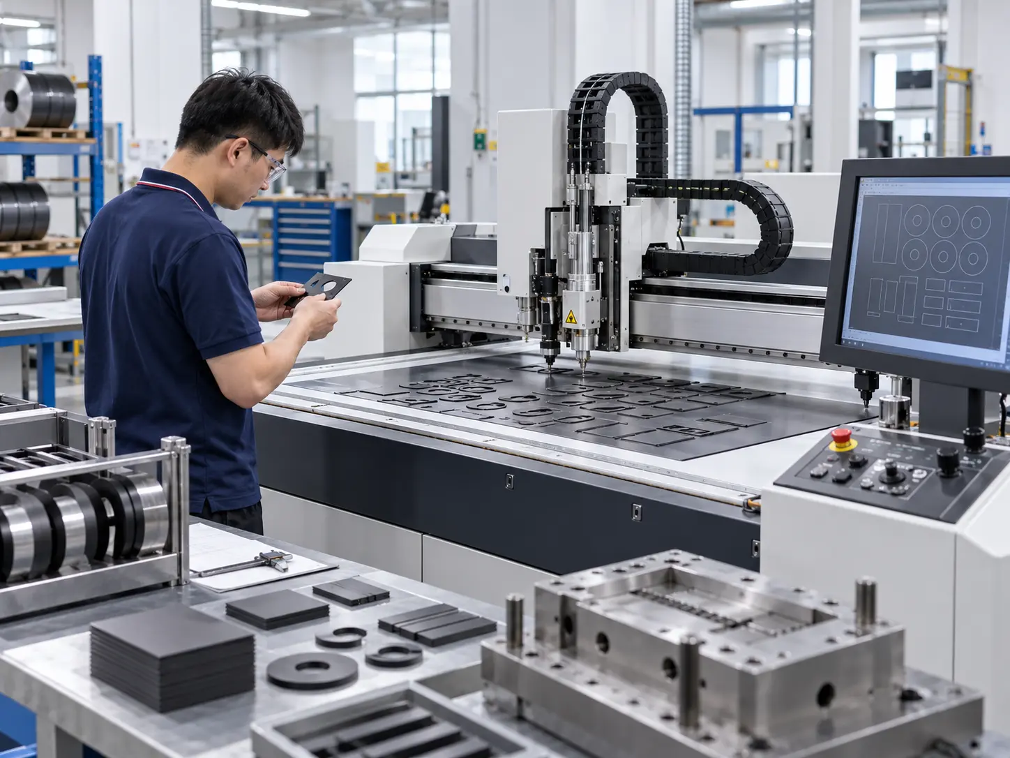 Precision cutting and CNC equipment for magnetic products