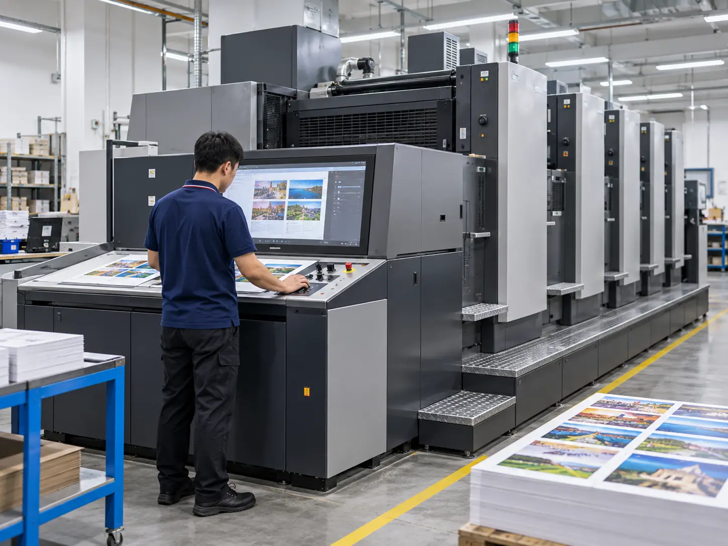 Printing equipment used for custom magnetic merchandise