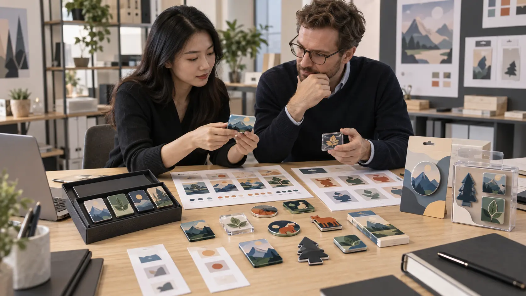 Licensed magnetic merchandise development with controlled artwork review and product approval