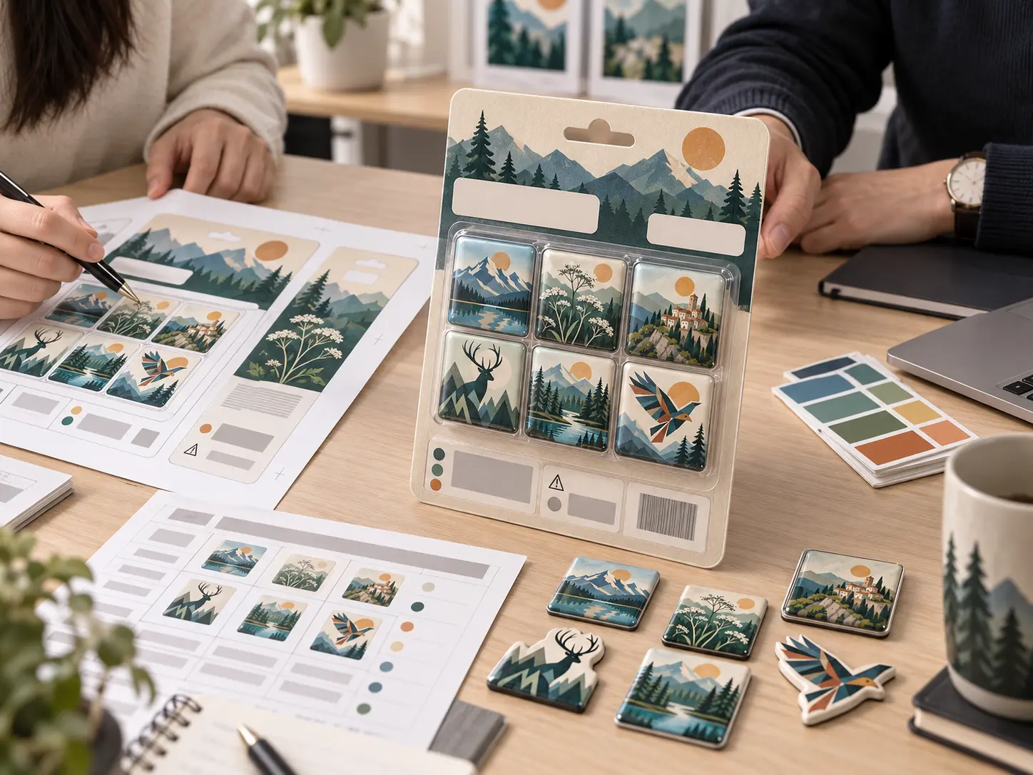 Licensed merchandise packaging review with synchronized artwork pack copy and product assortment