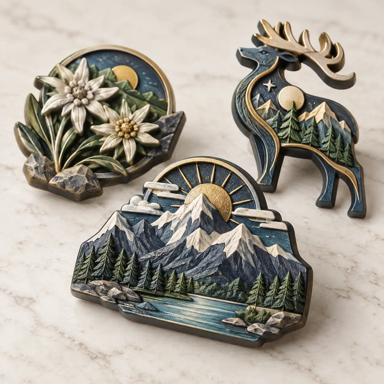 Custom resin fridge magnets for dimensional licensed merchandise concepts