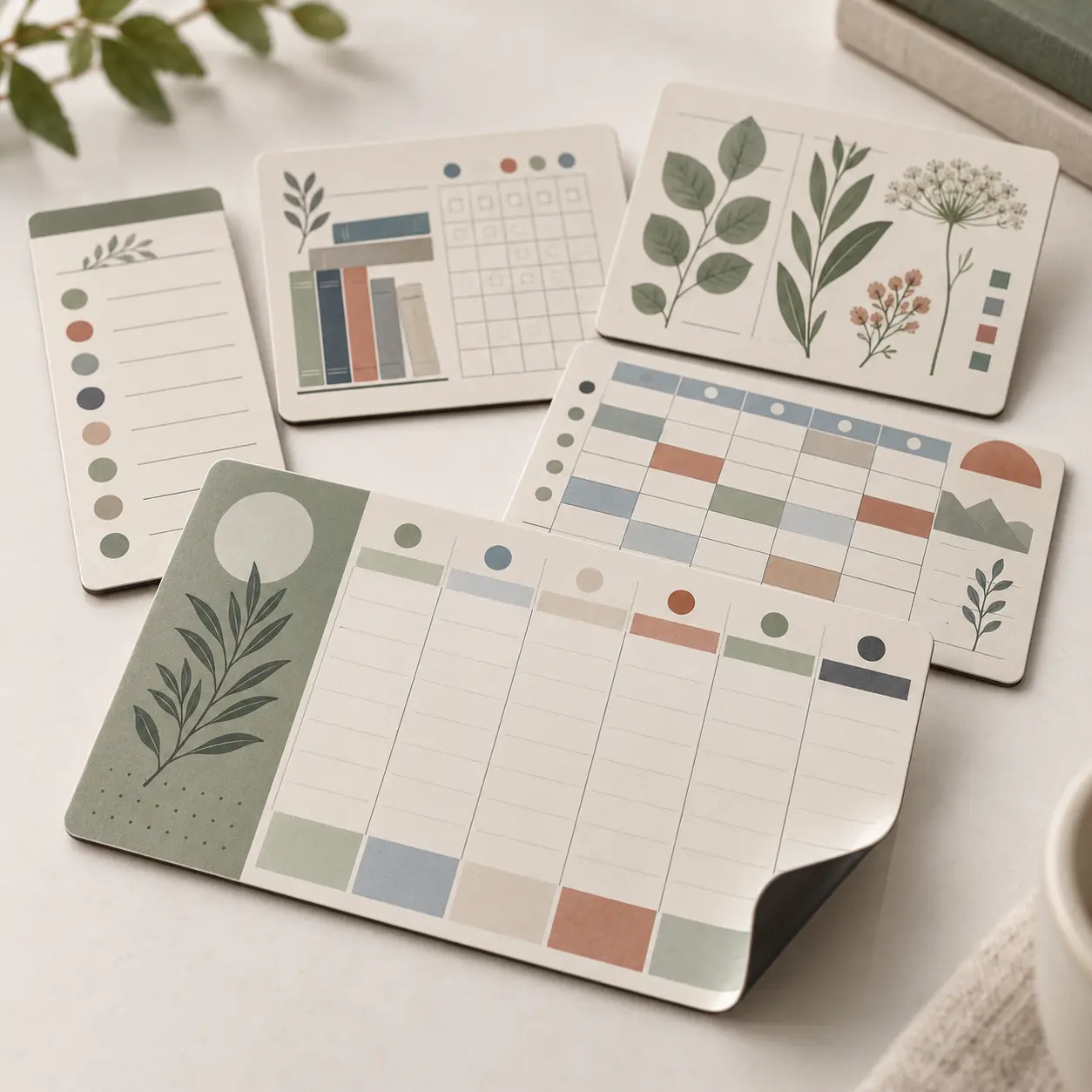 Custom printed paper magnetic planning and stationery products