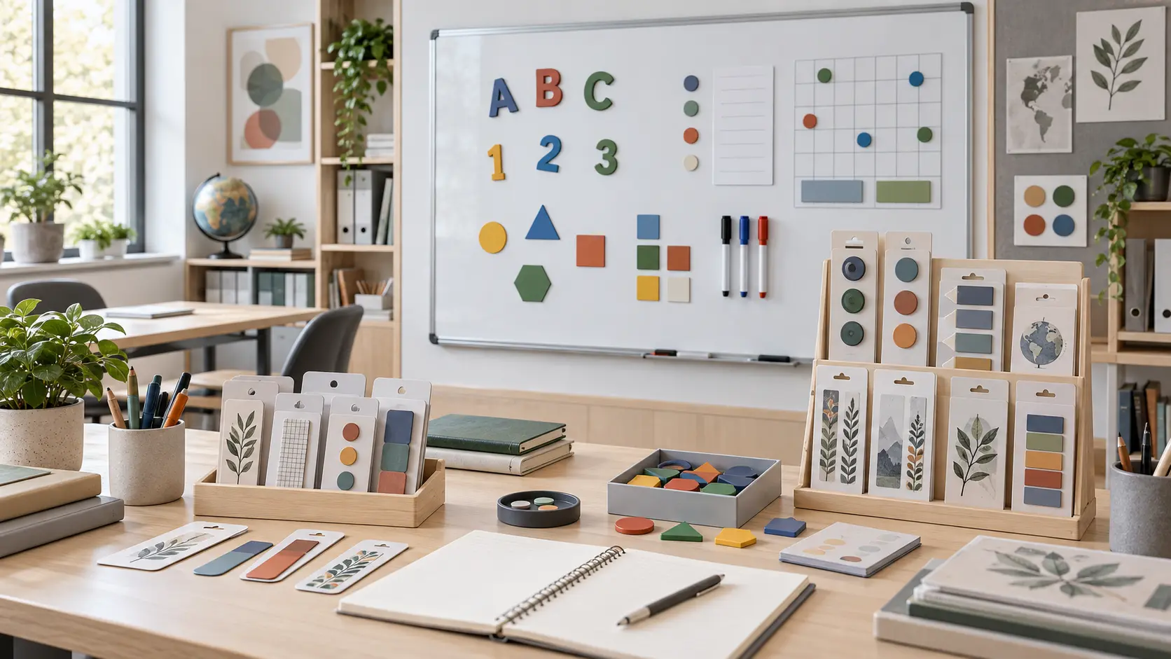 Magnetic stationery and educational products in a modern learning and planning environment