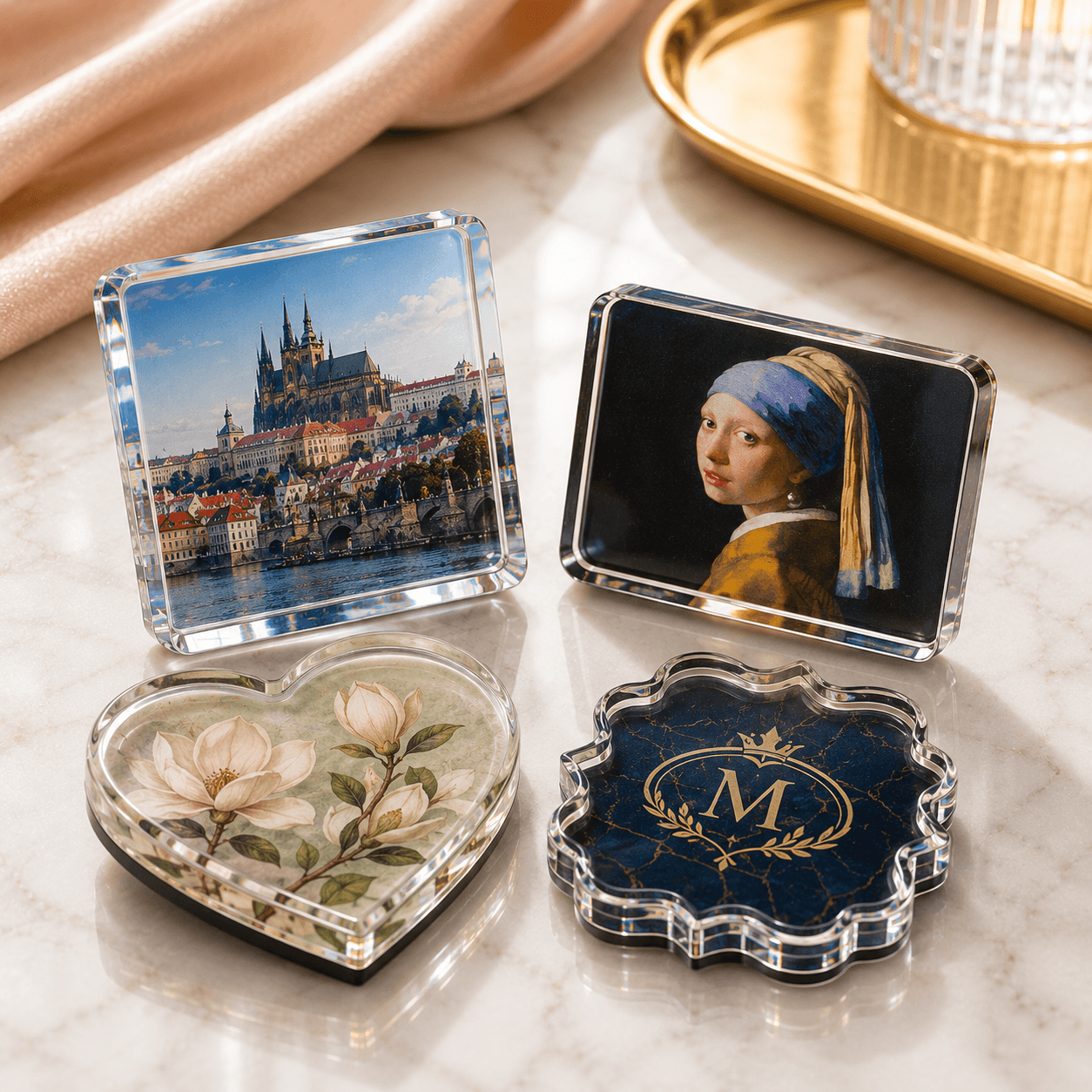 Premium acrylic souvenir magnets